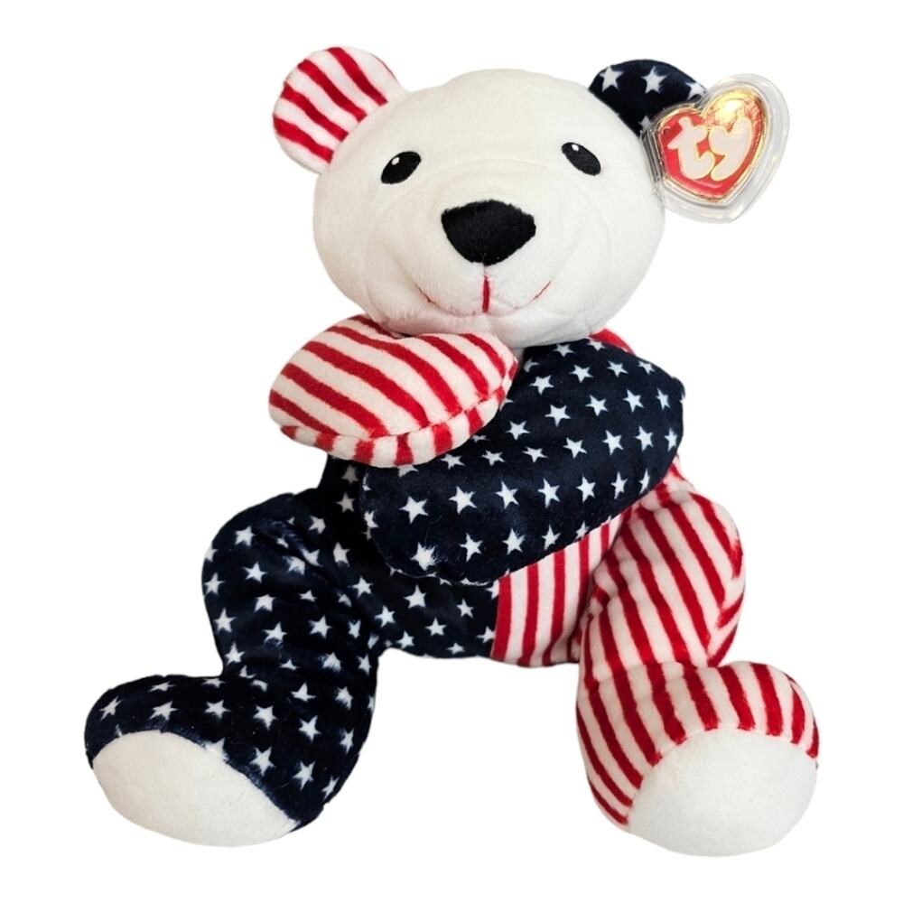 TY Pillow Pal - SPARKLER the Bear (14 inch) - Stuffed Animal Toy